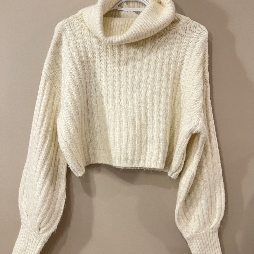 Ardene Cream Cowl Neck Sweater